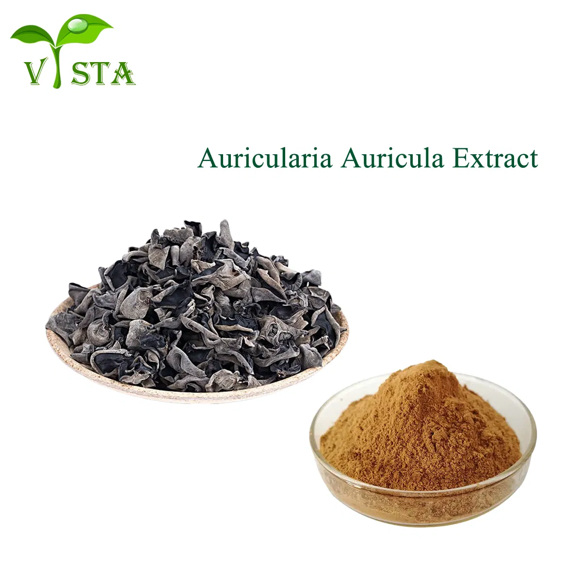 Extracto de hongo negro orgánico puro de alta calidad Auricularia auricula en polvo de polisacáridos