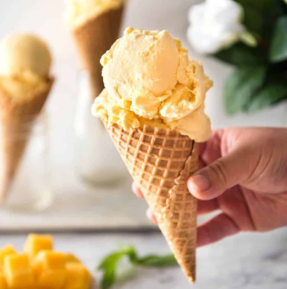Polvo de sabor a mango, aroma de fruta tropical, sabor sintético de grado alimenticio para helados, jugos y panadería