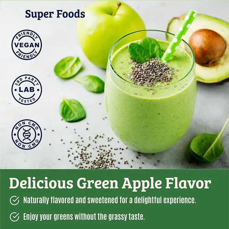 32 Polvo de Supervegetales Nutritivos Polvo de Jugo Verde Superalimento