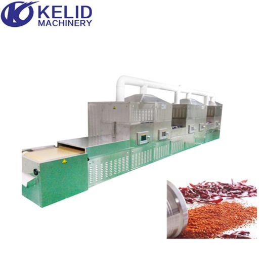Secador de microondas industrial para polvo de chile en venta caliente