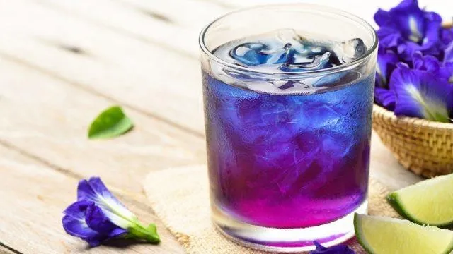 Polvo de Matcha Azul de Alta Pureza Superalimento Orgánico Polvo de Flor de Guisante Mariposa Azul