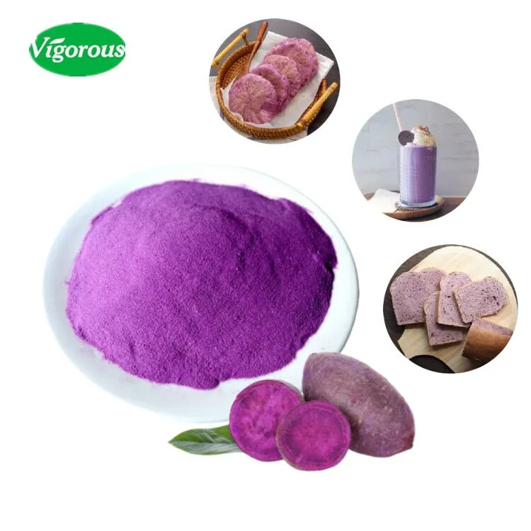 Sabor Bueno Nutrición Natural Superalimento Rico en Fibra Batido de Polvo de Fruta de Batata Morada para Panadería