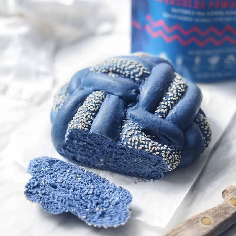 Polvo de Matcha Azul de Alta Pureza Superalimento Orgánico Polvo de Flor de Guisante Mariposa Azul