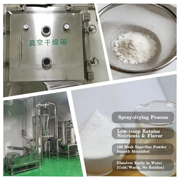 Polvo de fresa liofilizada de grado alimenticio para bebidas