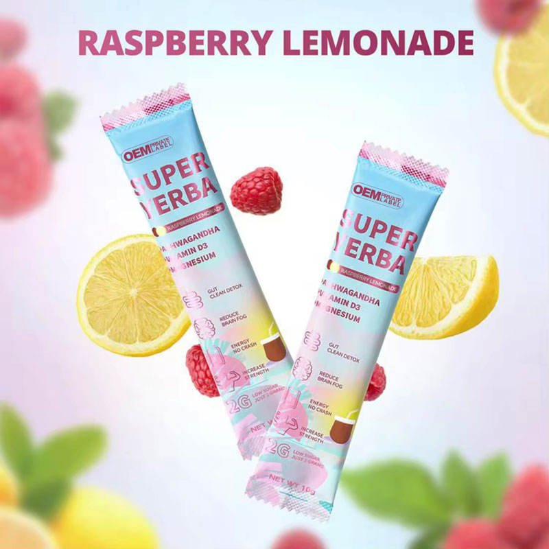 Bebida Energética de Yerba Mate Superalimento Ashwagandha Vitamina D3 Magnesio Polvo de Yerba Mate