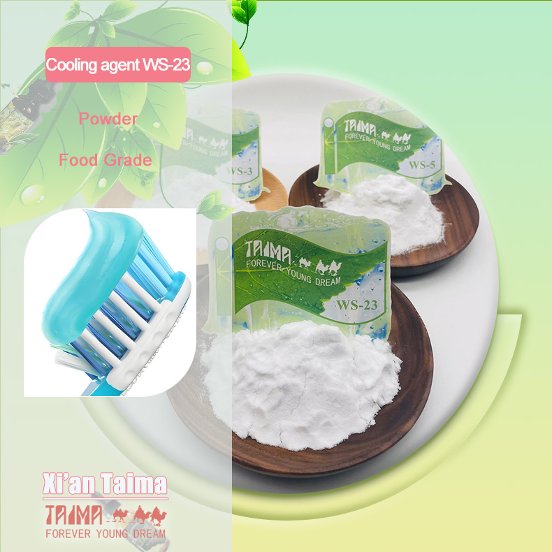 Ws23/Ws3/Ws5/Ws12 Fábrica de Sabor y Fragancia, a granel Ws-23 Polvo Agente Refrigerante 99% Puro para Colorante Aromatizante Grado Alimenticio