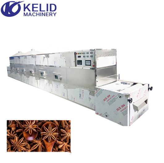 Secador de microondas industrial para polvo de chile en venta caliente