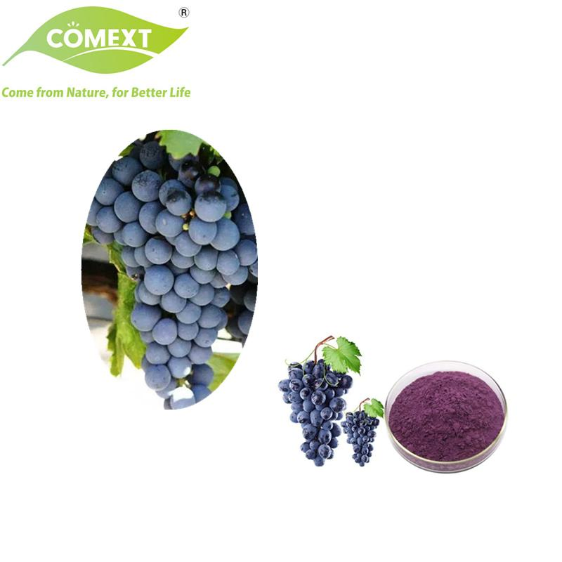 Comext 100% Alimento Natural Mantener Belleza Superalimento Aditivo Alimentario Extracto de Fruta Orgánica Polvo de Uva Liofilizado