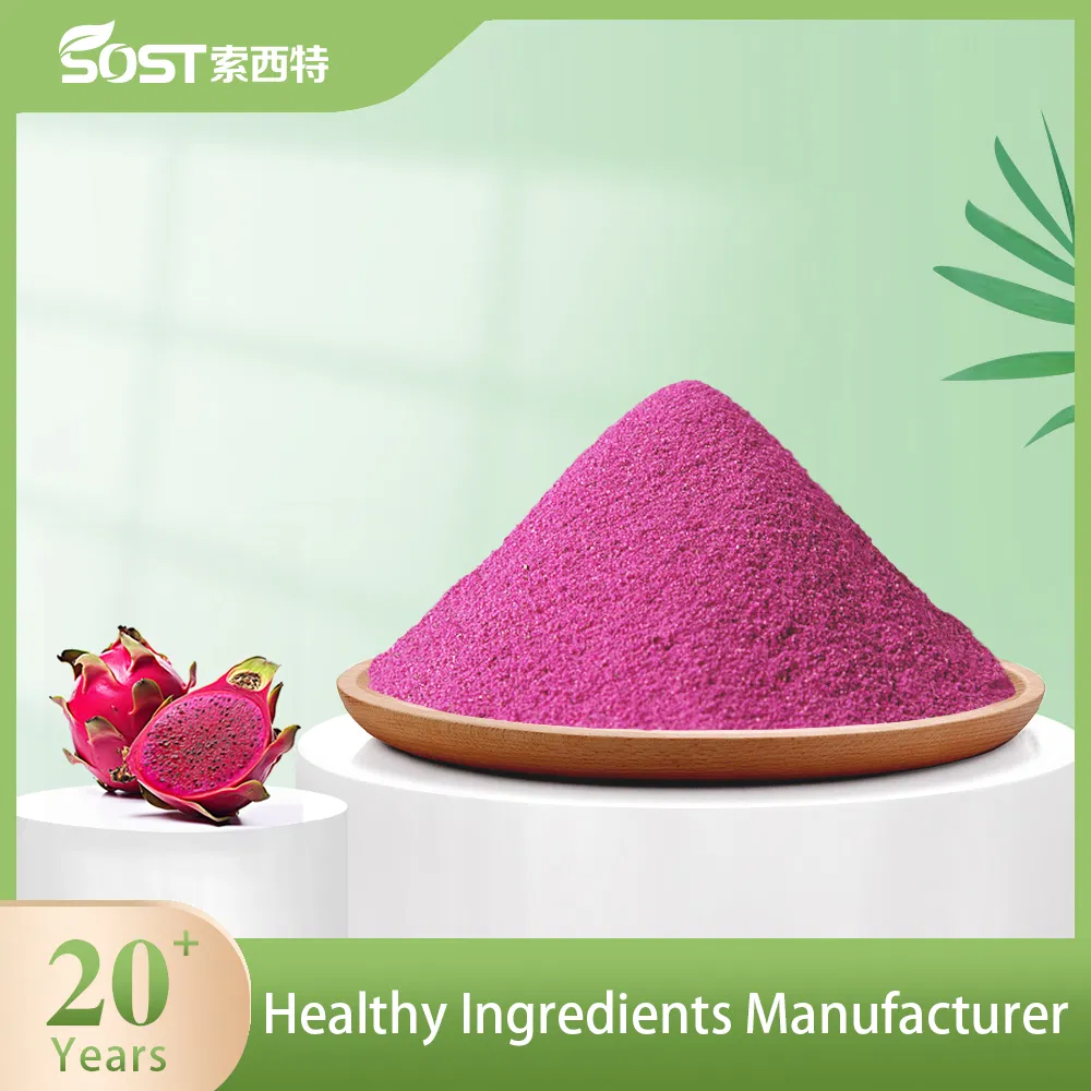 SOST orgánicos de la UE Liofilizado Extracto de Pitaya Rosa/Rojo polvo de la fruta de dragón