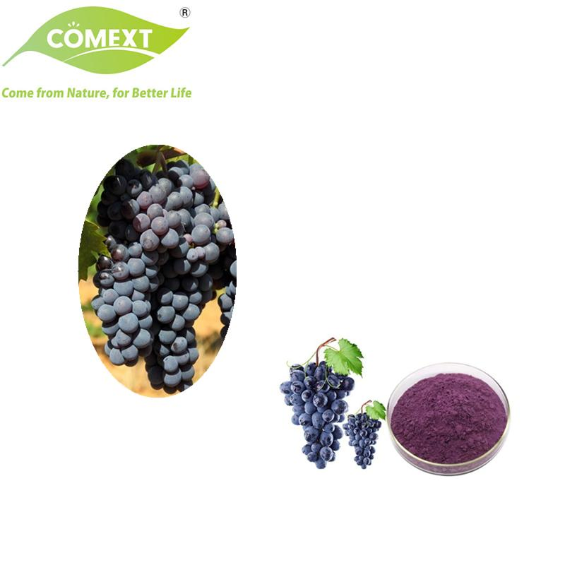 Comext 100% Alimento Natural Mantener Belleza Superalimento Aditivo Alimentario Extracto de Fruta Orgánica Polvo de Uva Liofilizado
