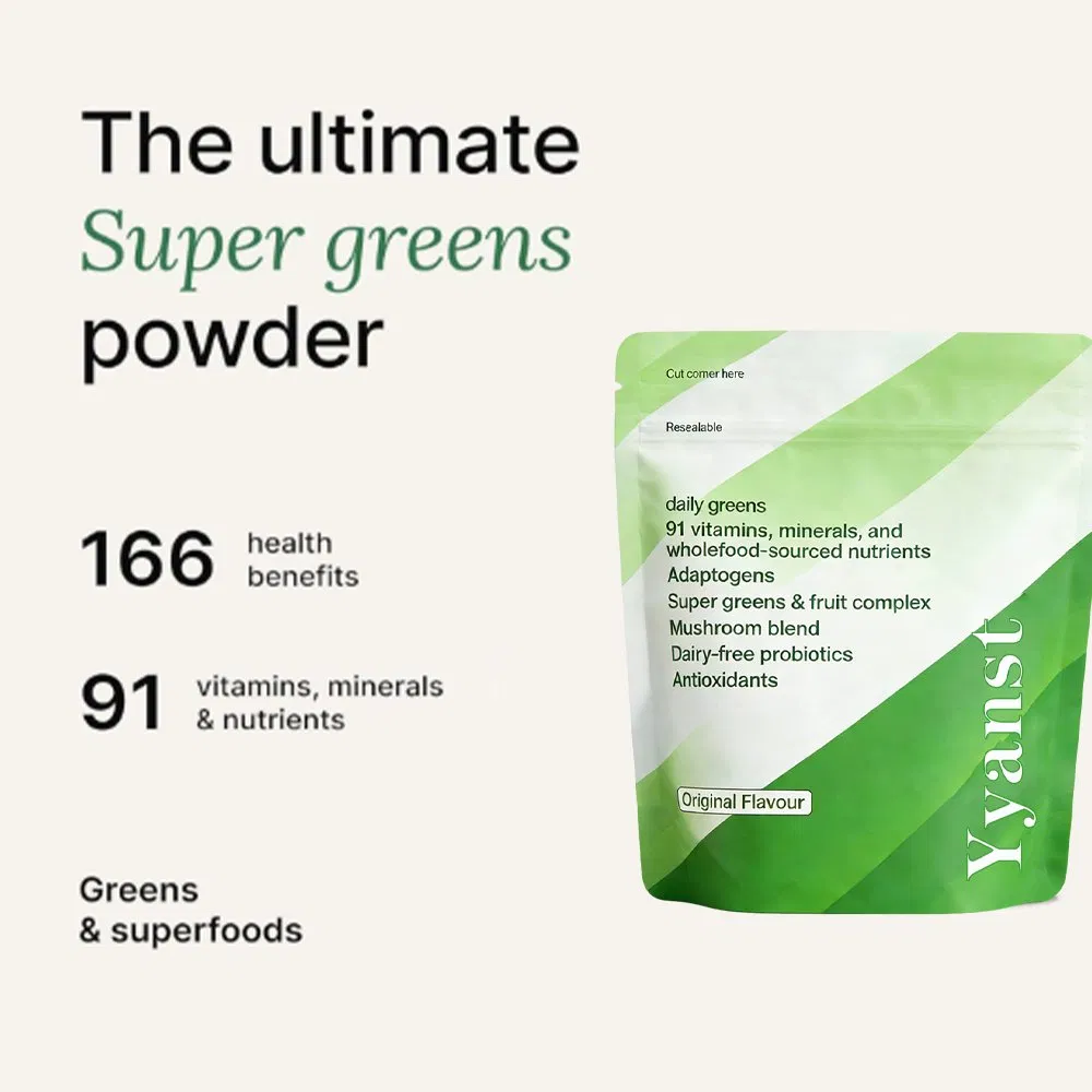 Polvo de Superalimentos Vegano OEM de Verduras Diarias con Ingredientes Vegetales Ricos en Nutrientes