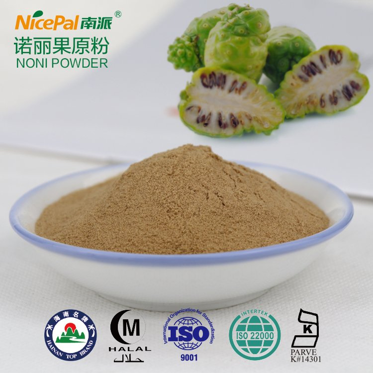 Polvo de fruta tropical, polvo de jugo de noni, certificado kosher y halal