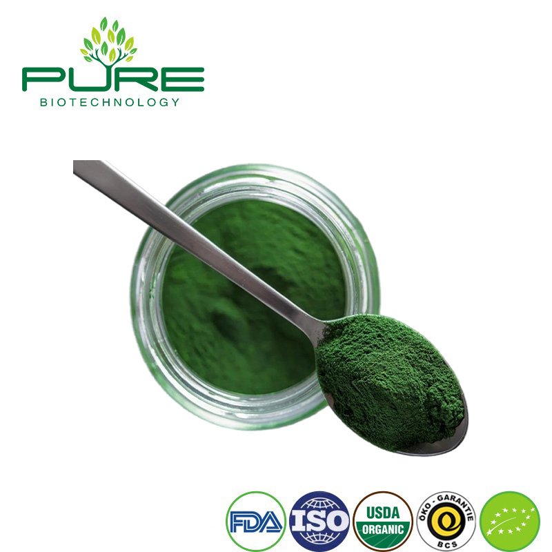 Polvo de superalimento de espirulina y chlorella orgánica para el bienestar