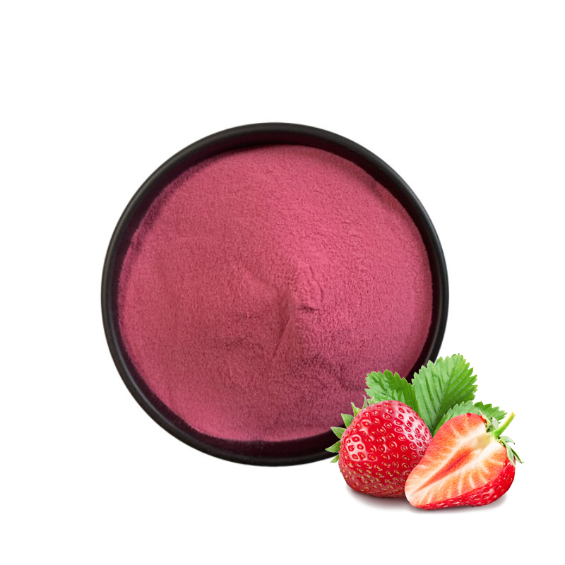 Polvo de Fruta de Fresa 100% Polvo de Jugo de Fresa Natural Liofilizado