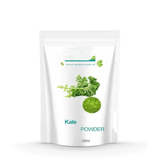 Polvo de Kale Orgánico Natural Puro Verde en Polvo de Verduras