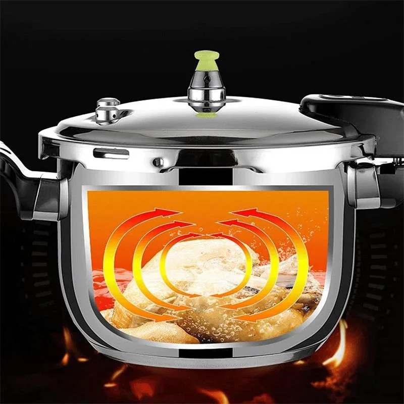 Stainless Steel Stove Top Pressure Cooker Pot Used for Pressure Foodie or Steaming, Compatible with Gas &amp; Induction Cooker