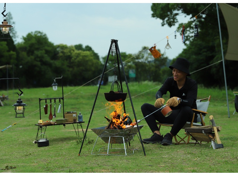 Outdoor Dutch Oven Camping & Home Cooking Suki Non-Coated Non-Stick Thickened Wok Eco-Friendly Heat Preservation Cookware