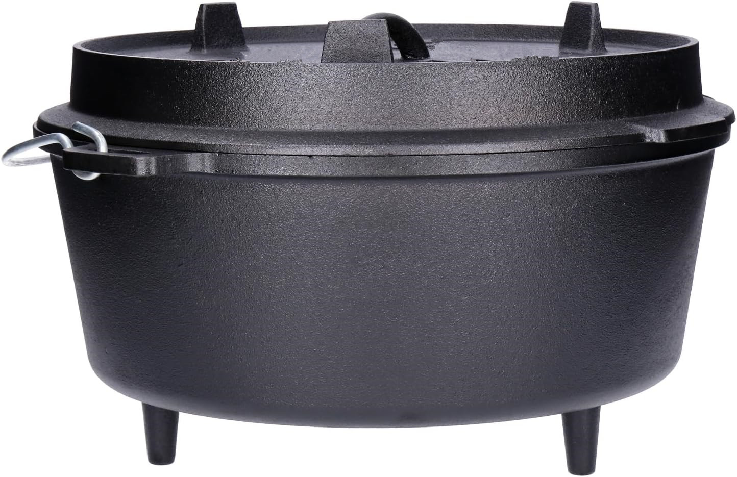 Kitchen Ware Non Stick Pre-seasoned Cast Iron Pot Dutch Oven Black Cookware Pot for Outdoor Picnic With Lid and Lapper