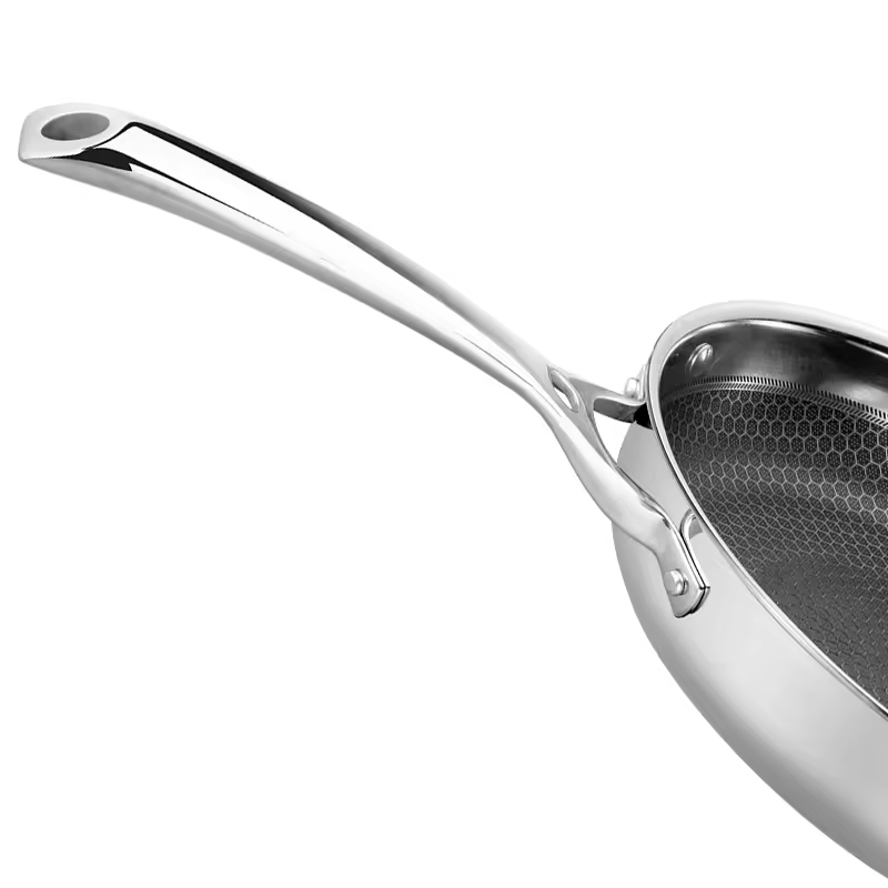 Stainless Steel 304 Honeycomb Italy Frypan Combo Non Stick Hot Sale Kitchen Item Frypan Set