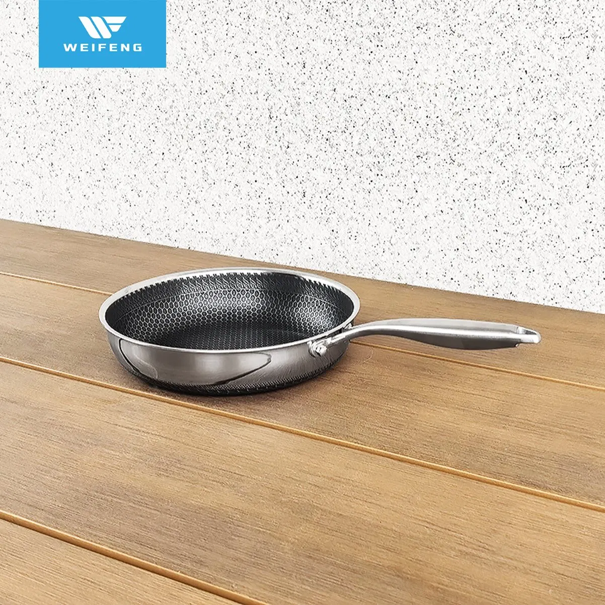 Tri-Ply Honeycomb Non-Stick Frying Pan Stainless Steel Cookware