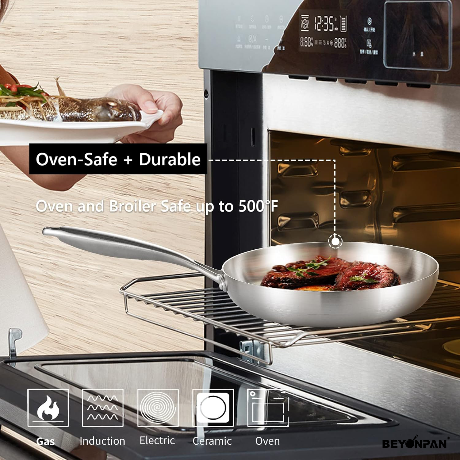 Stainless Steel Fry Pan Cookware