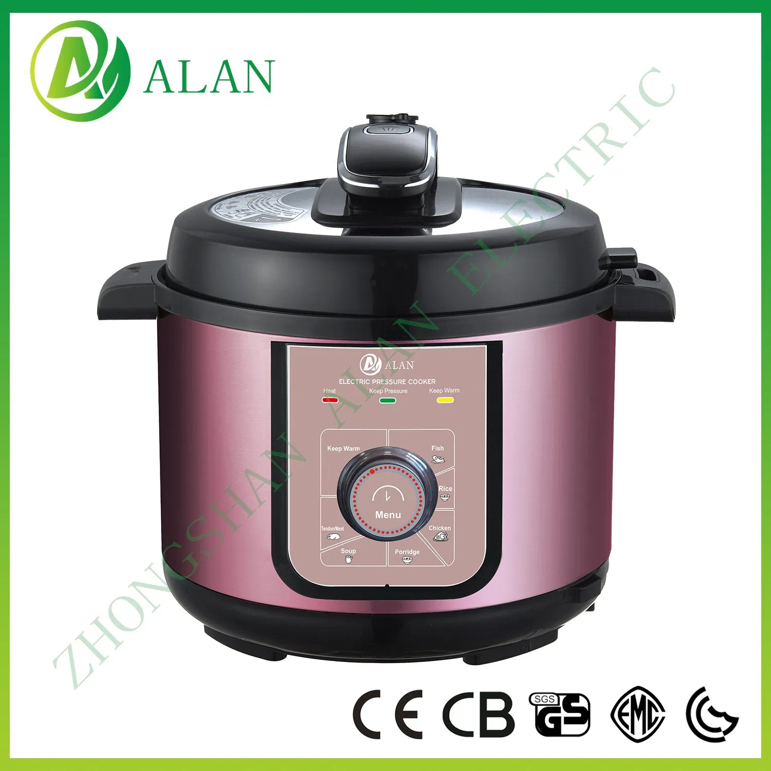 5L Hot Selling Stainless Steel Multi-Function 2024 Black Crock Pot Electric Pressure Cooker