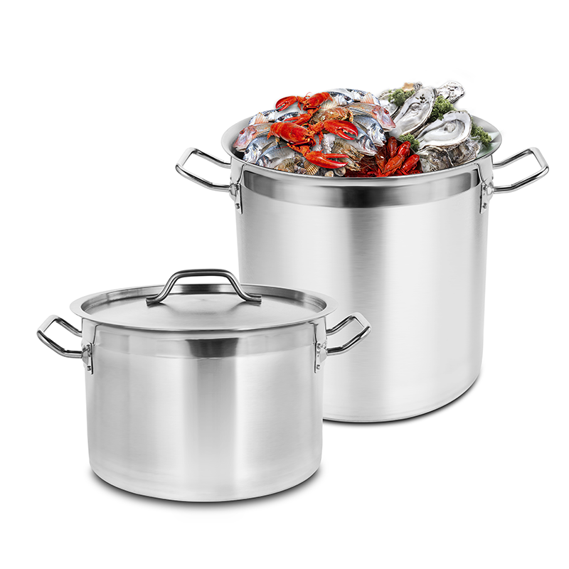 Daosheng OEM 03/04/05style Restaurant Kitchen Cooking Food Stainless Steel Capacity Heavy Duty Stainless Steel Hot Soup Pot Set