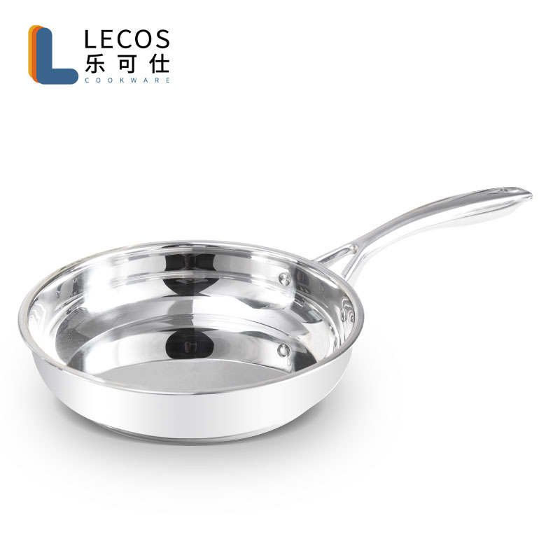 LECOS New Product Ideas Good Quality Kitchen Frying Pan Steamer Pot Set 9-Piece Cookware Set Stainless Steel with Steel Lids