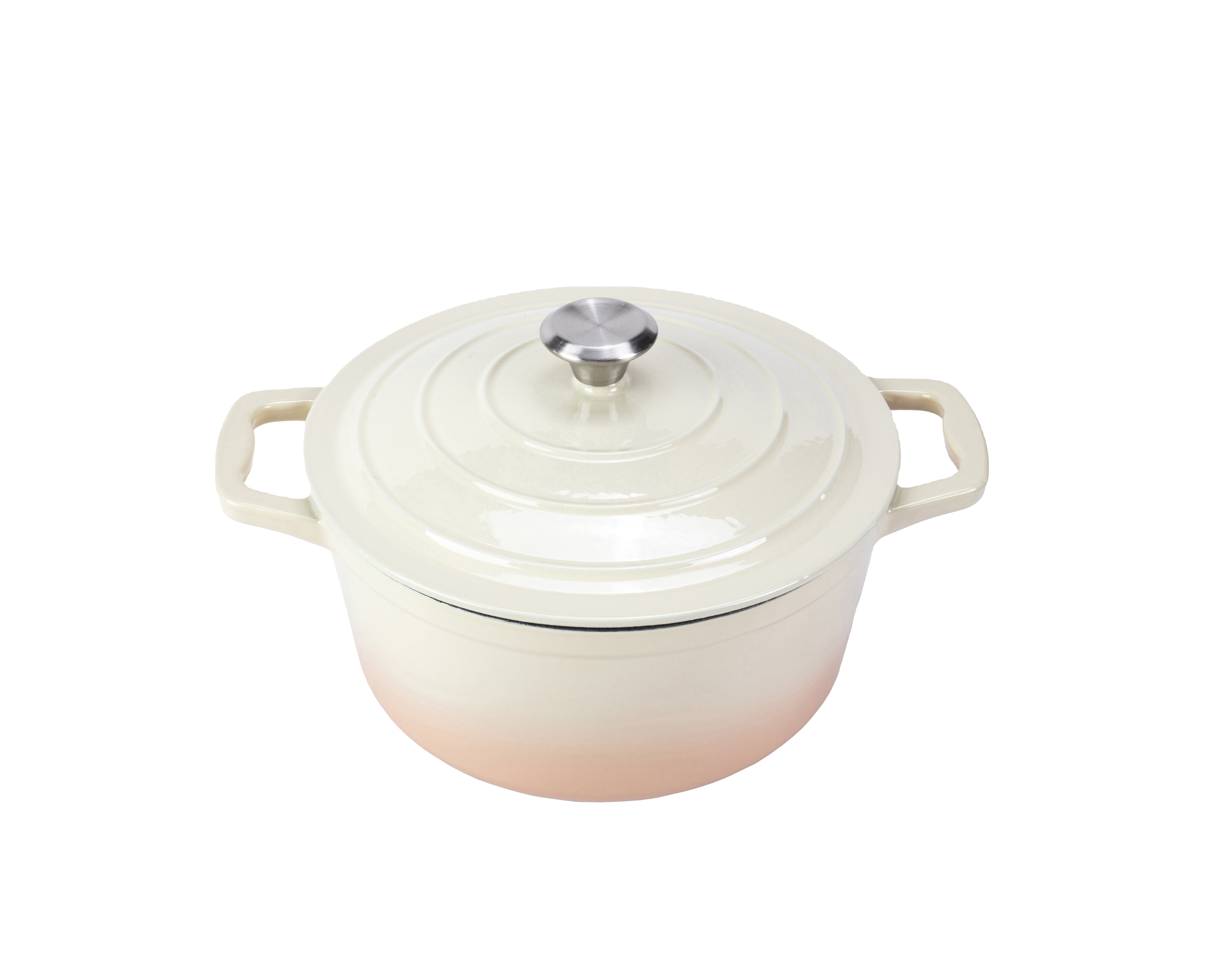 Premium Two-Tone Enameled Cast Iron Dutch Oven for Home Kitchen, Healthy Non-Stick Stewing Pot