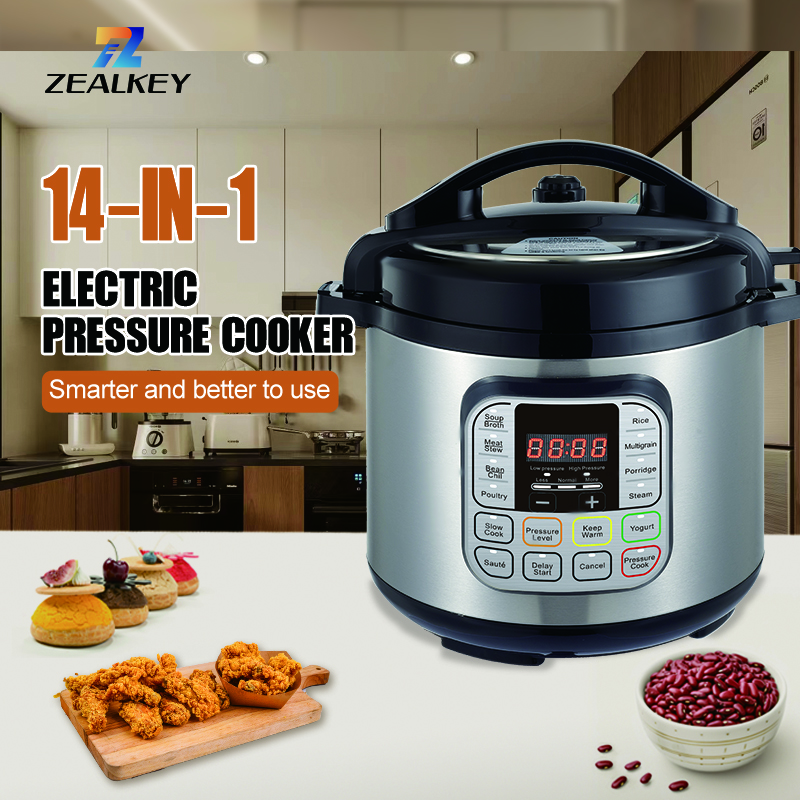 Cookware Factory Direct Kitchen Appliances Electric Programmable Pressure Cooker Digital Control 5L6L Capacity Stainless Steel