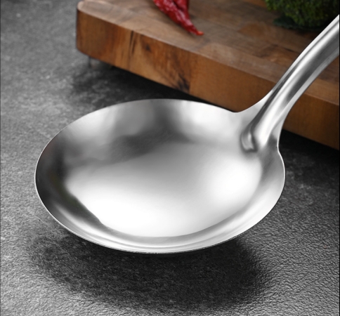 YS 5-Piece Stainless Steel Kitchen Cookware Set with Wok and PP Handle Ladle-Easy to Clean