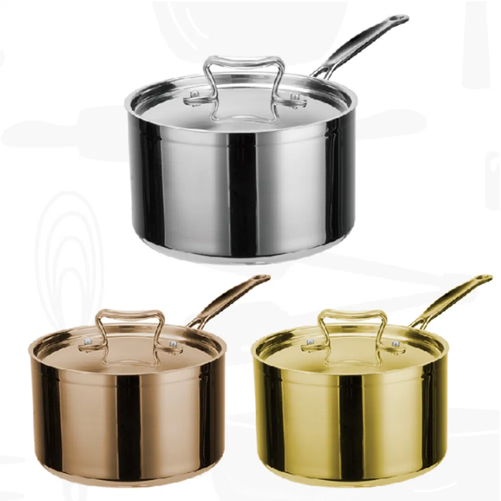 Xinahohui 18/10 Stainless Steel Tri-Ply 3 PCS Cookware Chef Cooking Pot Set