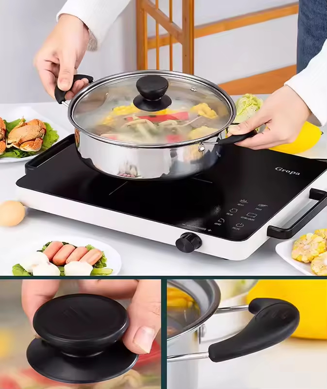 Wholesale High Quality Soup Stock Pot Stainless Steel Cookware Pot and Pans with Lid Induction Compatible Durable Cooking Pots