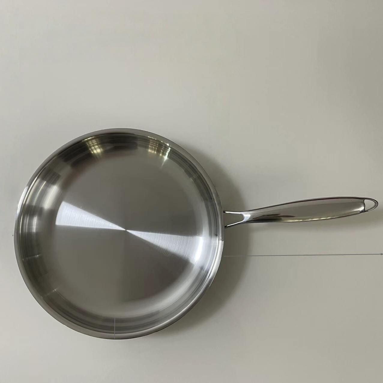 Professional 3-Ply 304 Stainless Steel Frying Pan - Modern Non-Stick Skillet, Tri-Ply Bottom, Induction &amp; Gas Compatible