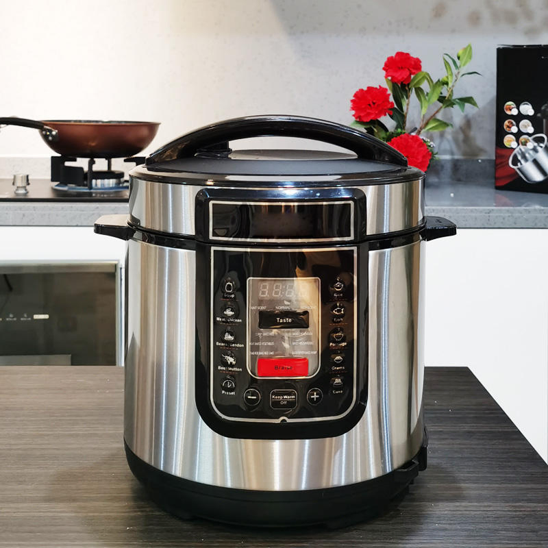 Non-Stick Coating Inner Pot Slow Cooker Multifunction Stainless Steel Electric Pressure Cookers