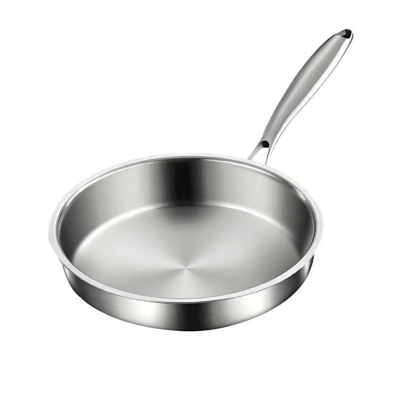 Professional Kitchen Cookware 36cm Extra Large Stainless Steel Non-Stick Fry Pan Induction Compatible Modern Design