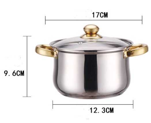 Stainless Steel 12-piece Pot Set Kitchen Cooking POTS and Pans Kitchen Cooking