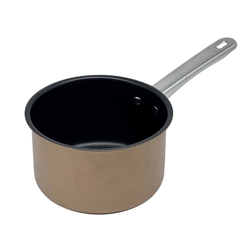 Kitchen Cookware Sets 6-Piece Brown Cooking Essentials Stainless Steel Handles Classic Heat Resistant