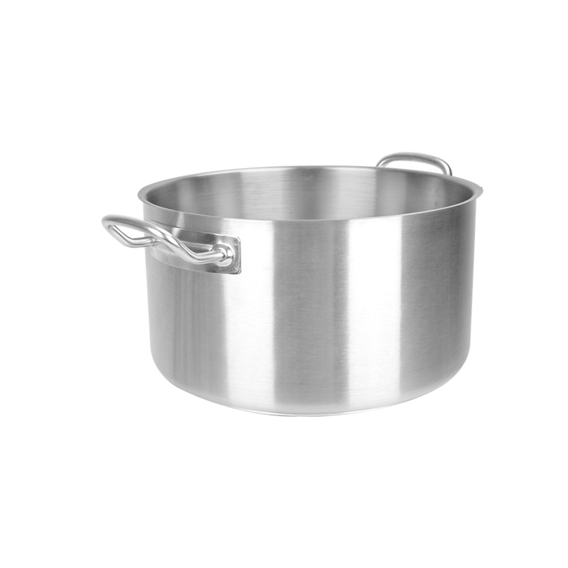Iconic Look Stainless Steel Compound Bottom Ergonomic Handle Casserole Pot