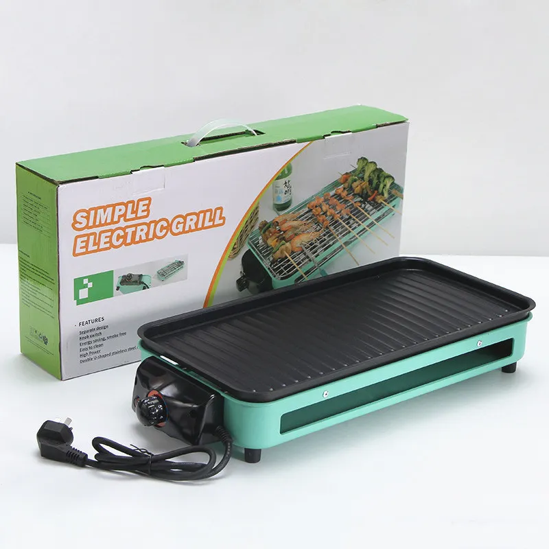 Electric BBQ Grill Pan Detail