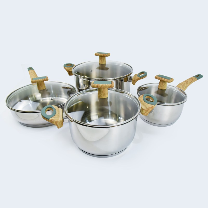 3-ply Frying Pan 304 Stainless Steel Wok Non-stick Uncoated Pan Triply Skilet