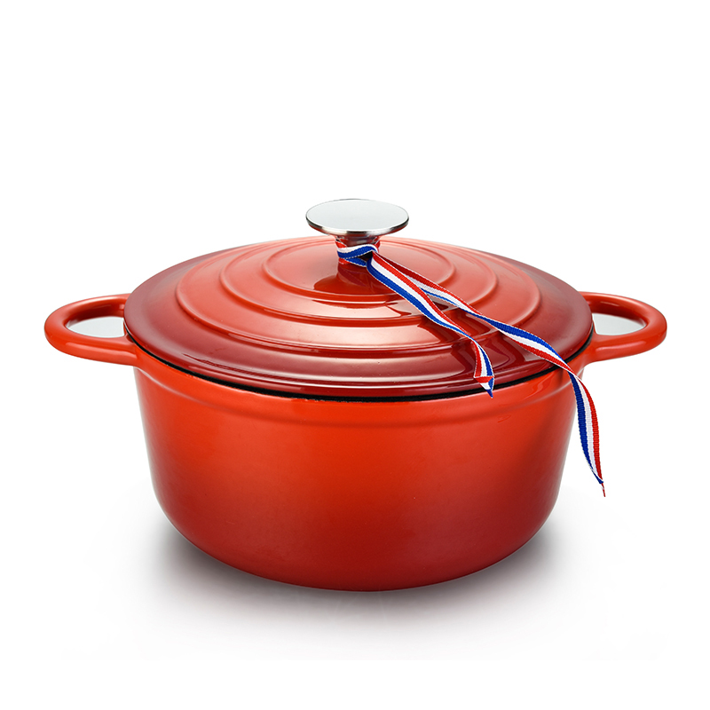 Heavy-Duty Nonstick round Dutch Oven with Lid Cast Iron Pots and Pans Set Enameled Metal Cookware