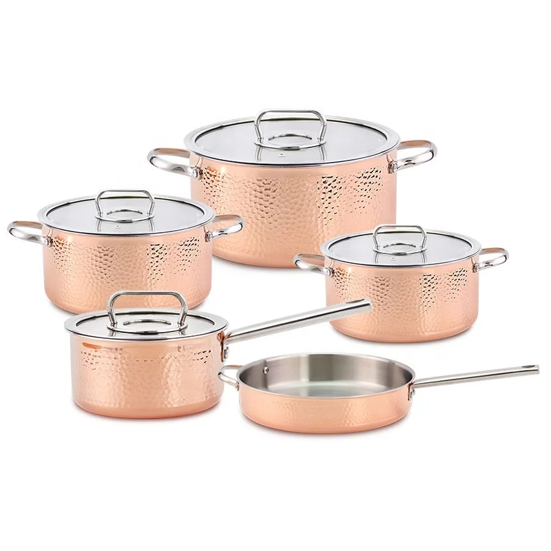 Premium Induction Compatible High Grade Stainless Steel Pots and Pans Complete Cookware Sets for Home Kitchen Daily Cooking