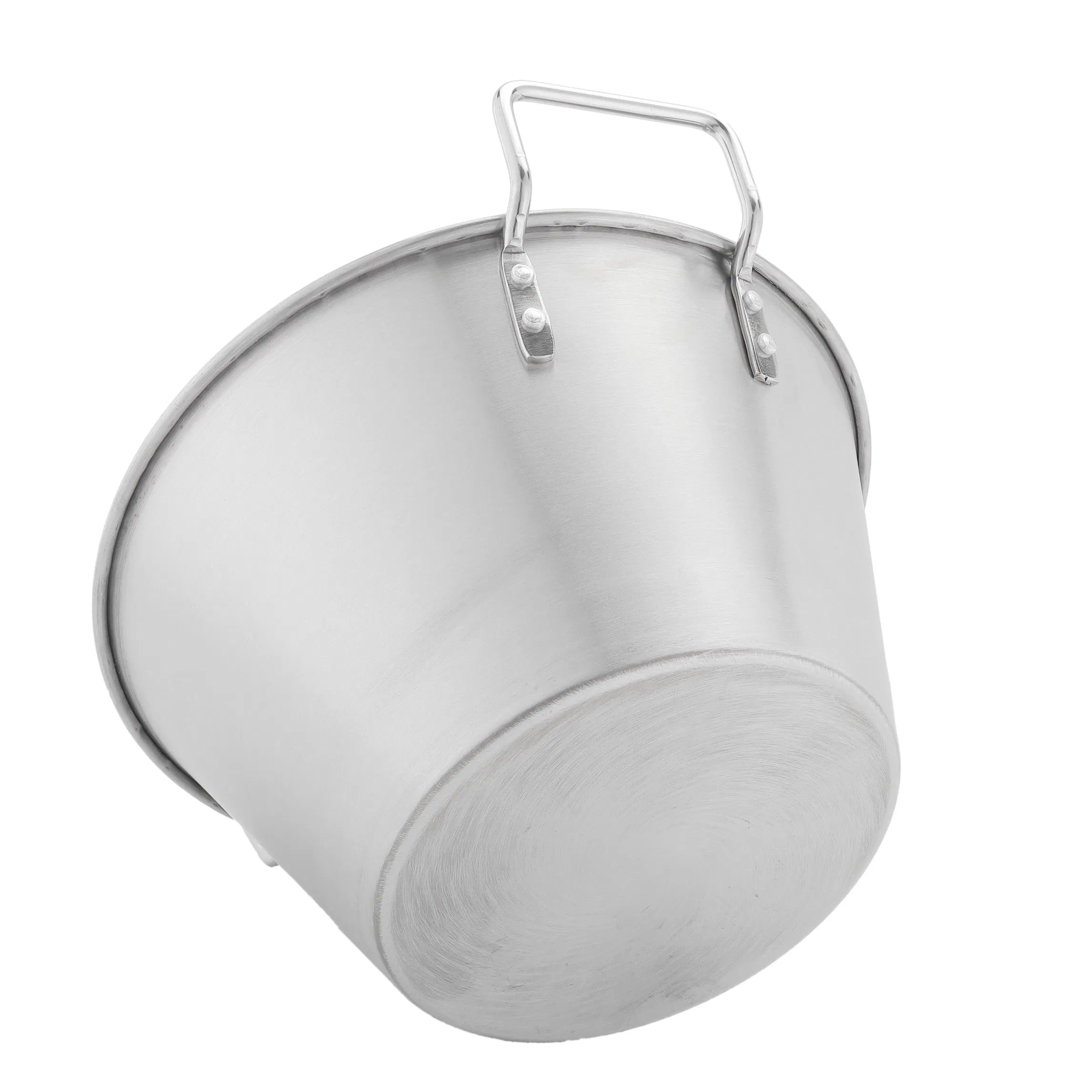 Wholesale Cooking Pot Solid Triple-Layer Base Stainless Steel Casserole Soup Pot Stock Pots with Handle Glass Lid