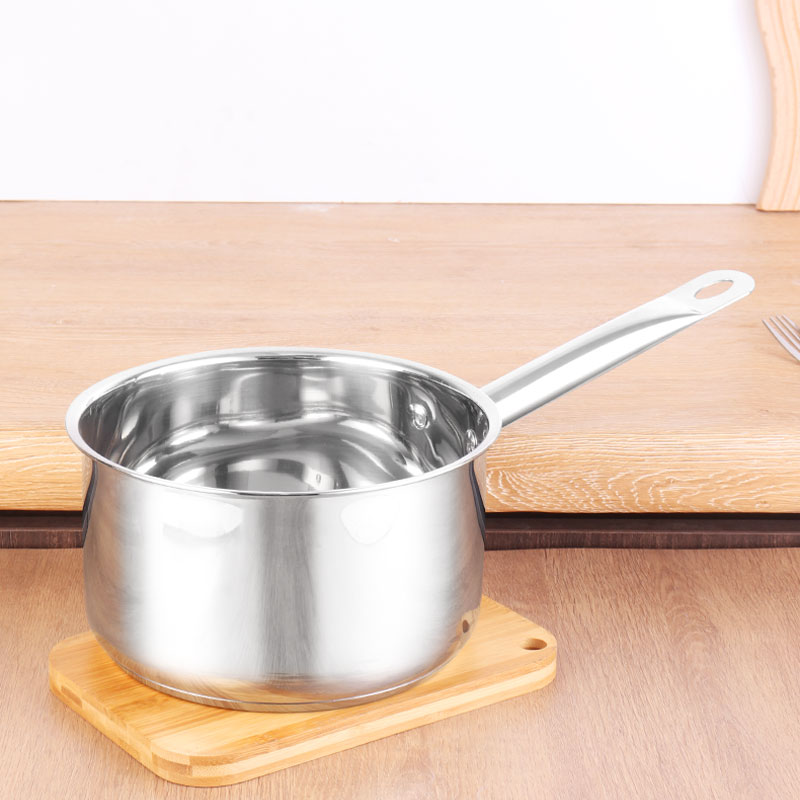 LECOS Multipurpose Commercial Kitchen Soup Warmer Boiler Saucepan Stainless Steel Boiling Milk Pot in Bulk