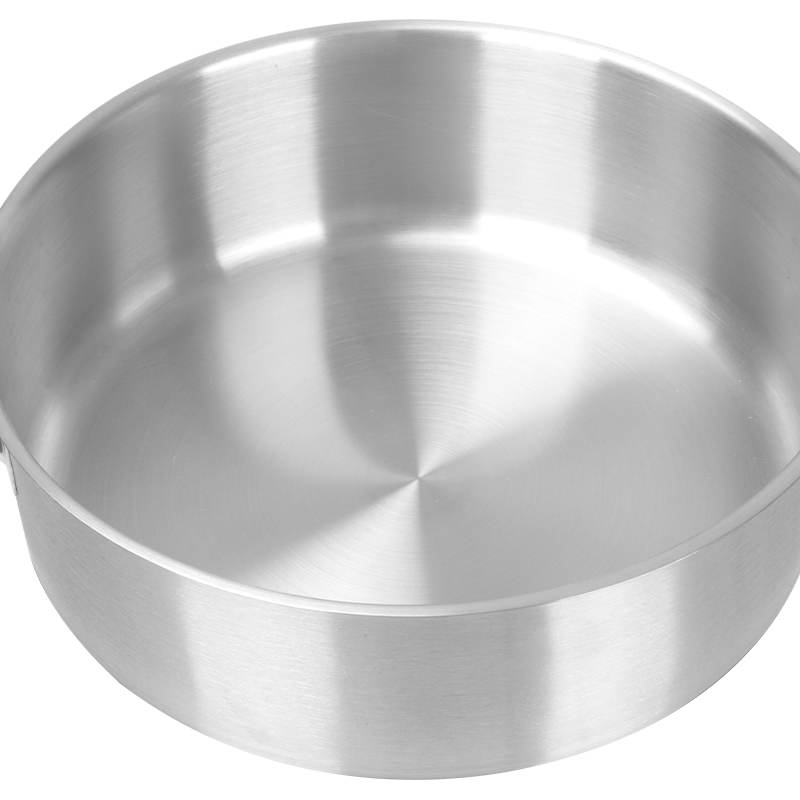 Iconic Look Stainless Steel Compound Bottom Ergonomic Handle Casserole Pot