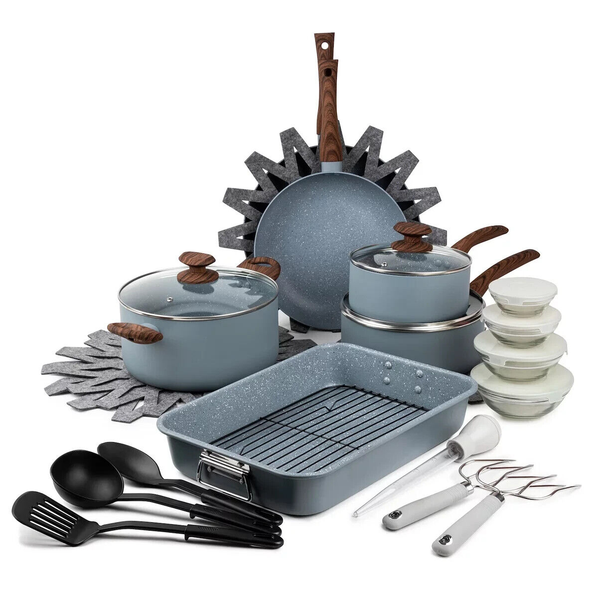 Luxury Granite Cookware Set Details