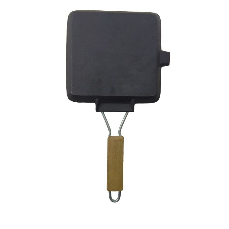 Portable 360° Swivel Handle Ribbed Grill Pan Induction Compatible