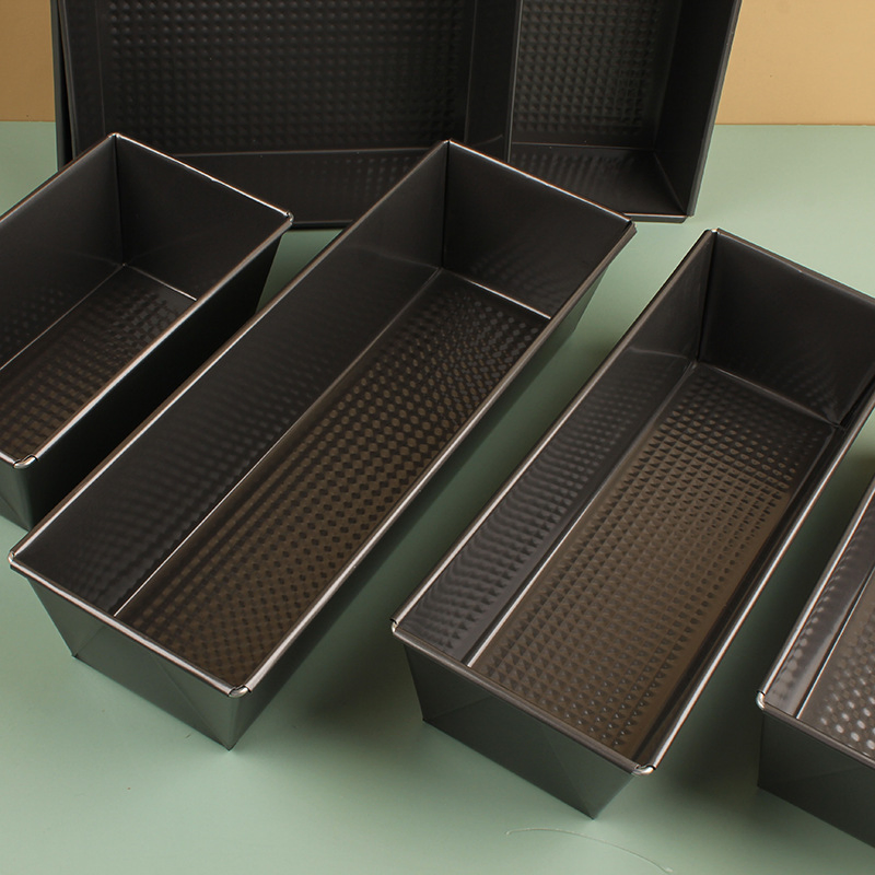 Wholesale Rectangle 2L Carbon Steel Bakeware Nonstick Coating Loaf Pan for Bakery Bread Loaf