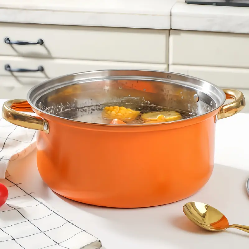 10PCS High Quality Durable Modern Stainless Steel Cookware Set Multi-functional Eco-Friendly Healthy Design Luxury Kitchenware